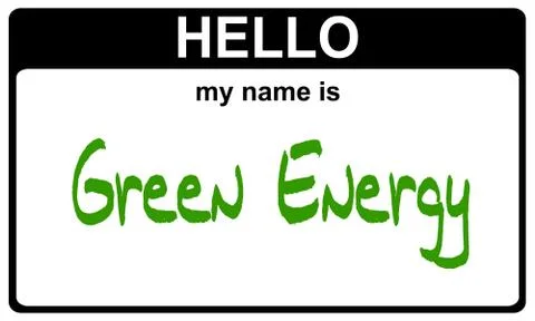 Name green energy Stock Illustration