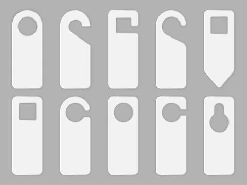 NAME icon set, realistic style Stock Illustration