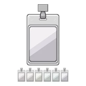 Name id card cartoon vector graphic Stock Illustration