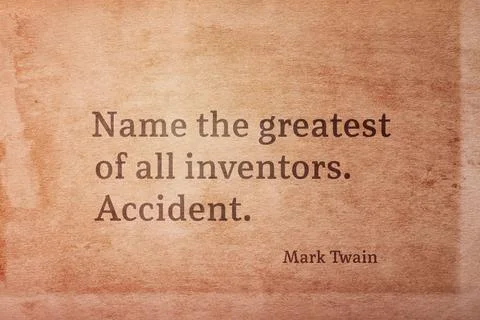 Name inventor Twain Stock Illustration