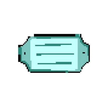 Name nameplate pixel art vector illustration 스톡 일러스트