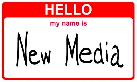 Name new media Stock Illustration