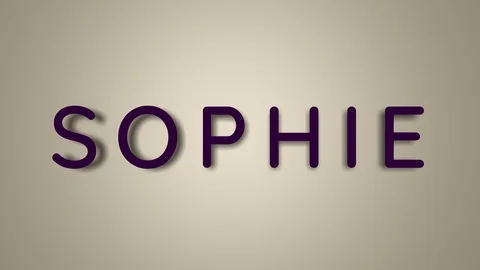 Name is Sophie Stock Footage 124700274