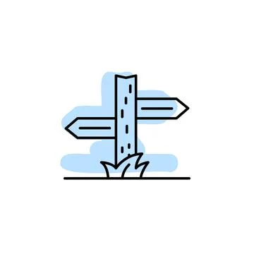 Name table with color shadow vector icon in adventure set Stock Illustration