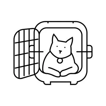 Name tag cat breeding line icon vector illustration Stock Illustration