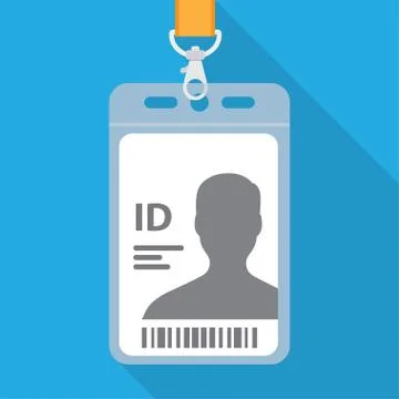 Name tag for ID Stock Illustration
