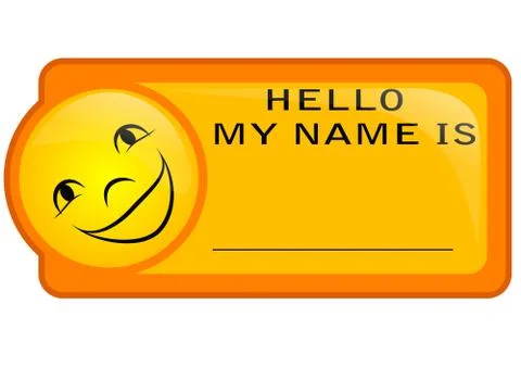 Name tag Stock Illustration