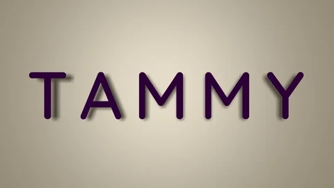 Name is Tammy. Video stock 124700358