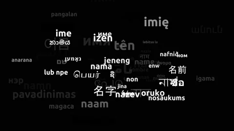 Name Translated in 72 Worldwide Languages Endless Looping 3d Zooming Wordclou Stock Footage 145223356