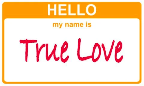Name true love Stock Illustration