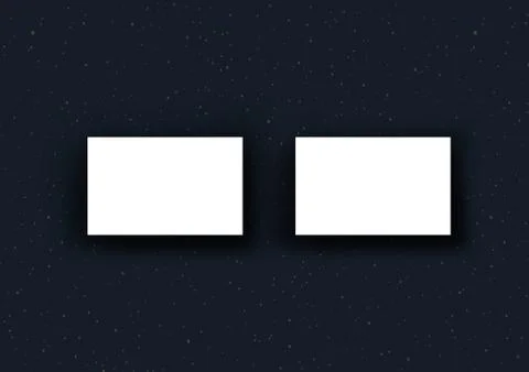 Namecard mockup template dark blue background and dotted bronze ink pattern Stock Illustration