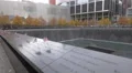 Names engraved on the National September 11 Memorial Fountain in New York 4k or 4k+ Resolution