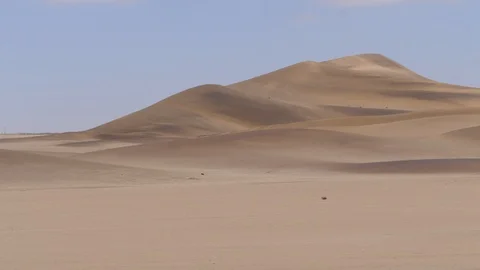 Namib desert dunes, Namibia camera car, Africa in 4K, dry landscape Stock Footage 91192904