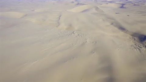Namib Desert Meets Atlantic Ocean Aerial Shot: Sandwich Harbour 4K 60p Stock Footage 339070816