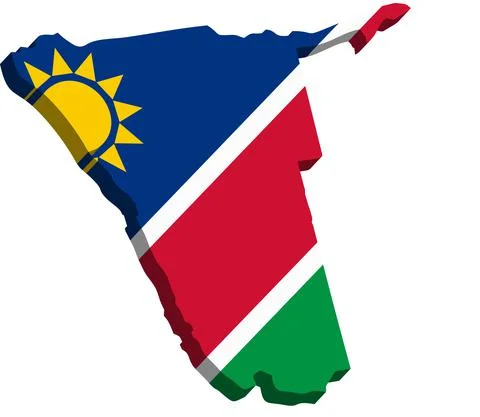 Namibia - 3D map country Stock Illustration