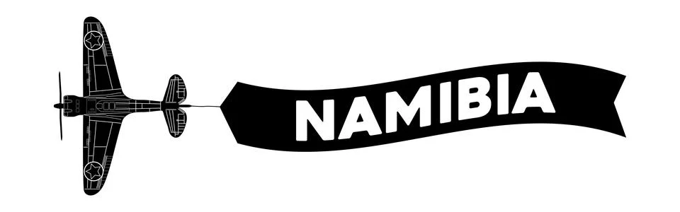 Namibia advertisement banner Stock Illustration