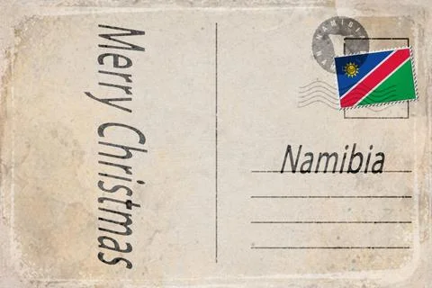 Namibia Christmas Celebration Background Stock Illustration