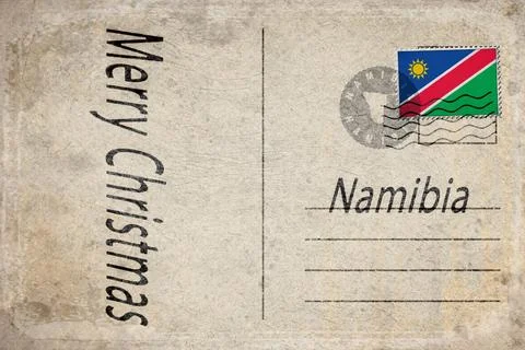 Namibia Christmas Celebration Background Stock Illustration