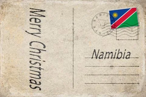 Namibia Christmas Celebration Background Stock Illustration