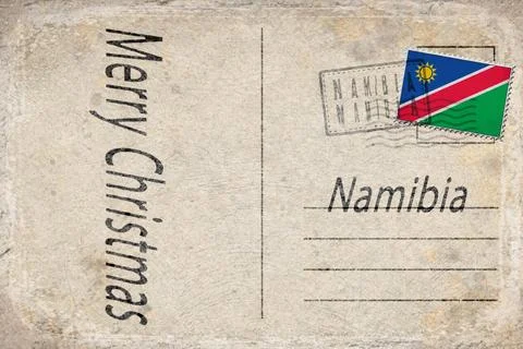Namibia Christmas Celebration Background Stock Illustration