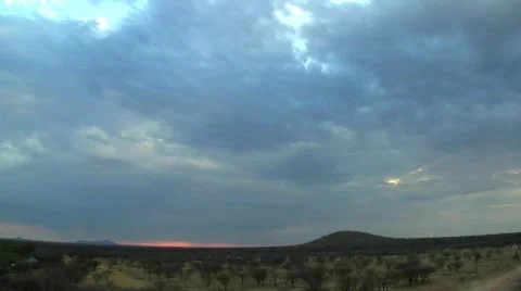 Namibia Cloudy Time Lapse Stock Footage 474280