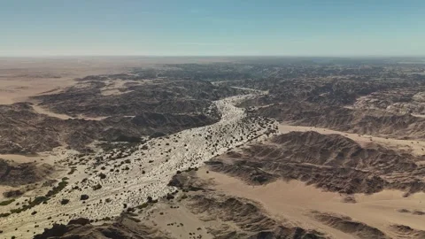 Namibia Desert 4K Aerial View, Moon Landscape Canyon 스톡 동영상 339081926