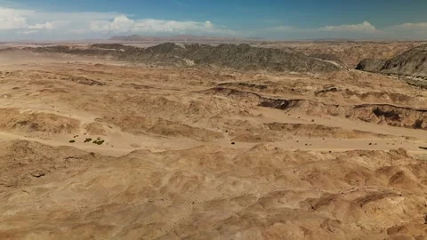 Namibia Desert 4K Aerial View, Moon Landscape Canyon 스톡 동영상 339082016