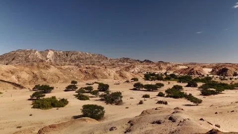 Namibia Desert 4K Aerial View, Moon Landscape Canyon 스톡 동영상 339082458