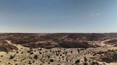 Namibia Desert 4K Aerial View, Moon Landscape Canyon 스톡 동영상 339082529