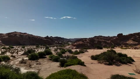 Namibia Desert 4K Aerial View, Moon Landscape Canyon 스톡 동영상 339082568