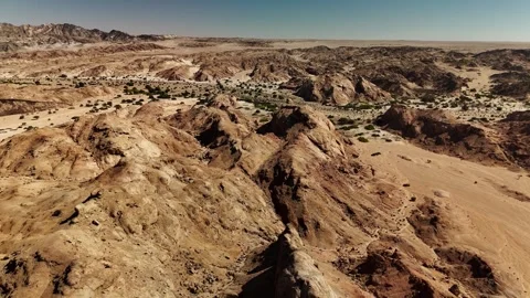 Namibia Desert 4K Aerial View, Moon Landscape Canyon 스톡 동영상 339082596