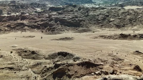 Namibia Desert 4K Aerial View, Moon Landscape Canyon 스톡 동영상 339082802