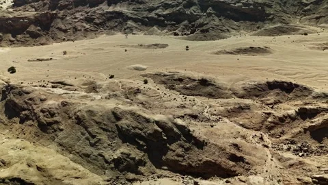 Namibia Desert 4K Aerial View, Moon Landscape Canyon 스톡 동영상 339082814