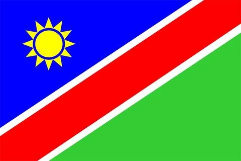Namibia Flag 2D illustration of the flag of Namibia vector Copyright: xZoo... Stock Photos