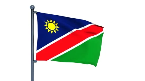 Namibia Flag Video stock 150202663