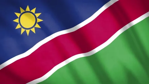 Namibia Flag Stock Footage 188150937
