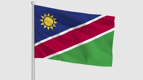 Namibia Flag Video stock 219468918