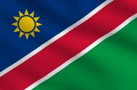 Namibia flag Stock-Illustration