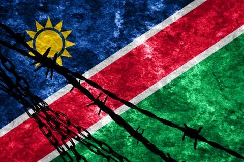 Namibia flag Stock Illustration