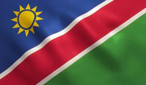 Namibia Flag Stock Illustration