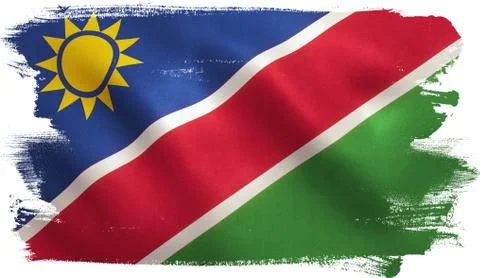 Namibia Flag Stock Illustration