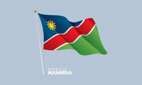 Namibia flag Stock Illustration