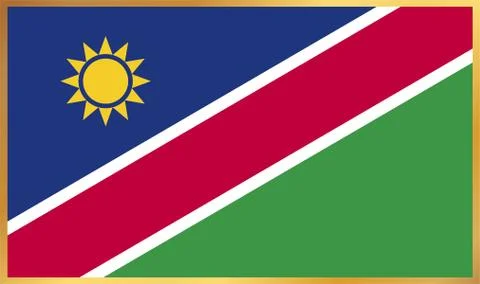Namibia Flag Illustration Stock Illustration