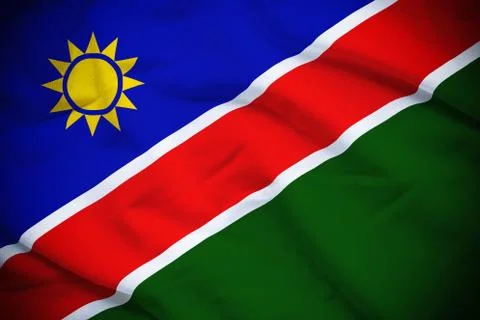 Namibia Flag Foto stock