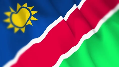 Namibia Flag Seamless Loop 4k 60fps on Sky Background 스톡 동영상 340347703