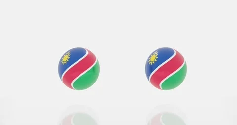 Namibia flag symbol Stock Footage 195183538
