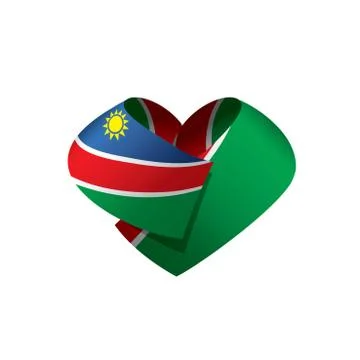 Namibia flag, vector illustration Stock Illustration