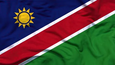Namibia flag waving 4k Stock Photos