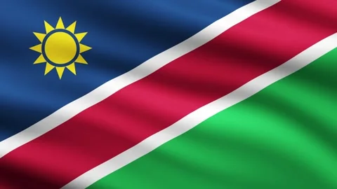 Namibia Flag Waving Animation Background Animated Flag Of Namibia Background Stock Footage 270851548