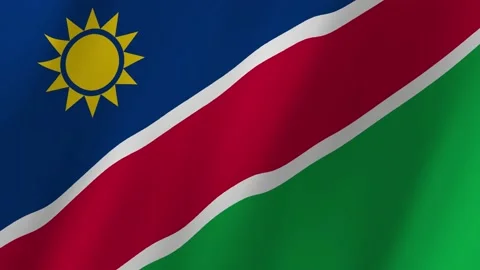 Namibia flag waving animation 스톡 동영상 221661754